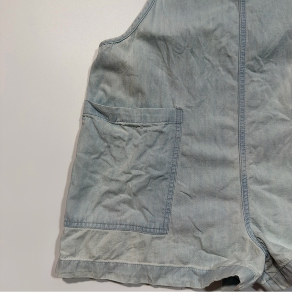 Aerie Womens Light Blue Denim Romper Size XS - Picture 3 of 11